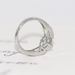 Fashion Eight Arrows and Eight Hearts Female Engagement Ring White Gold Plated with Zircon Accessories_ipsvogv.com