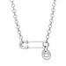 Large Safety Pin Hollow Saturn Pendant Necklace Titanium Steel No Fading Light Luxury Punk Style Design Clavicle Chain For Men_ipsvogv.com