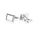 New Men's Business Silver Cufflinks Creative Square Striped Cuff Nails French Fashion Cufflinks Spot_ipsvogv.com