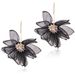 2E4472 Vacation Immortal Fabric Big Petal Flower Forest Female Korean Style Fresh Earrings_ipsvogv.com