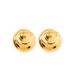 Ins Trend New Gold Brass Threaded Hoop Round Niche Light Luxury High-end Women's Earrings_ipsvogv.com
