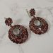 Natural Garnet Earrings, High End Design Jewelry Accessories, S925 Silver Inlaid With Natural Colored Gemstone Earrings_ipsvogv.com