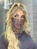 Women's fashion show grid rhinestone jewelry metal metal tassel rhinestone mask nightclub party accessories_ipsvogv.com