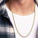 Fashion simple street simple twist chain partner husband gift box card packaging long necklace 60cm_ipsvogv.com