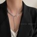 Instagram Personalized Versatile Letter B Stainless Steel Necklace Net Red Cold And Simple Short Style Collar Chain For_ipsvogv.com
