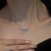 Light Luxury High-end Zircon Water Droplet Pearl For Women's Summer, Exquisite And Versatile Collarbone Chain,_ipsvogv.com