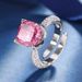 Zhuang Shengsheng Jewelry Bottom Gold Plated High Carbon Diamond Ice Flower Cut Fat Square Copper Set Temperament Light_ipsvogv.com