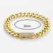 Copper Inlaid Zircon Color-Retaining Cuban Chain Bracelet Hip-Hop Men's Bangle Spring Clasp Round Polished Encrypted_ipsvogv.com