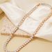 Gold And Silver Two-tone Zircon Necklace Simple High-end Clavicle Hip-hop Design Tennis Chain 45cm_ipsvogv.com
