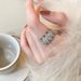 Super Sparkling Zircon Flower Ring, Female Niche Design, High-end, Light Luxury, Personality, Simple Temperament,_ipsvogv.com