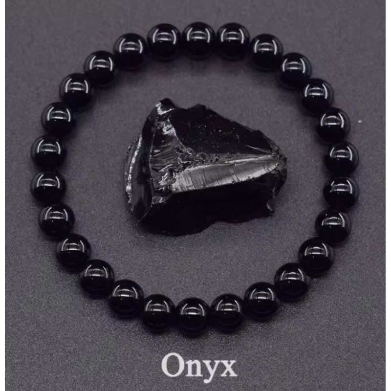 Agate Tiger Eye Crystal Natural Stone Elastic Rope Bead Bracelet For Men And Women_ipsvogv.com