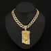 Men’s Jewelry Set Fashion Men's Jewelry Accessories Personality Exaggerated Human Head Pendant Alloy Rhinestone Hip Hop Personality Men's Pendant_ipsvogv.com