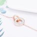 Women's Jewelry Fashion Vacuum Electroplated Titanium Steel Roman Numeral Interlocking Rose Gold Necklace_ipsvogv.com