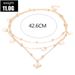 New Bohemian Cactus Round Plate Small Pendant Ball Three Layer Necklace_ipsvogv.com