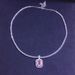 Micro-inlaid hip-hop pendant necklace movable simple ruby clavicle chain fashion jewelry choker_ipsvogv.com
