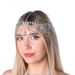 Exaggerated full diamond tassel water drop hair accessories bridal style forehead chain headband headband_ipsvogv.com