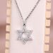 Hot Selling Hexagram Cubic Zirconia Star Of David Unisex Hip Hop Necklace Pendant_ipsvogv.com