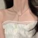 122000 People Collection Zircon Star Tassel Necklace For Women, Niche Design, High-end Feel, Light Luxury, Versatile !_ipsvogv.com