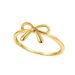 Unisex Exquisite Ring For Women High End Niche Design Light Luxury Copper Plated Bow Gold Pigment Ring Ring_ipsvogv.com