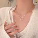 Cold Wind Zircon Pearl Necklace Women's Fashion Temperament Simple Clavicle Chain Light Luxury Versatile Accessories_ipsvogv.com
