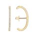 S925 Silver Ear Needle Inlaid Diamond Personality Double C Shaped Earrings Female 14K Gold Ear Jewelry_ipsvogv.com