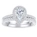 Waterdrop Zircon Electroplated White Gold Women's Wedding Ring_ipsvogv.com