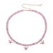 Women's Jewelry 12mm Wide Colorful Zircon Cuban Link Choker Necklace, Hip-Hop Style Statement Piecer Hip Hop Necklace New Style_ipsvogv.com