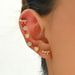 Sweet and fresh Korean version women's forest set, niche love bow design, high-end feeling earrings_ipsvogv.com