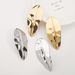 12692 Fashionable, Trendy, Personalized, and Elegant New with ZA Design, Leaf Fold Alloy Earrings_ipsvogv.com