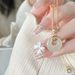 S999 Pure Silver Natural White Jade Marrow Safety Buckle Necklace For Women's New Chinese Ethnic Ancient Style, With A_ipsvogv.com