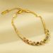 Japanese And Korean Fashion Temperament Flat Snake Bone Colored Diamond Bracelet With High-end Design 2024 New Trendy_ipsvogv.com