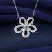 Live New Five Petal Flower Three Piece Set With Luxurious Diamond Rings, Necklaces, Earrings, Fashionable Temperament_ipsvogv.com