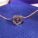 Purple Crystal Beating Heart Necklace Female Element Clavicle Necklace Female_ipsvogv.com