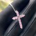 Men's Jewelry White Powder Cross Zircon Necklace Fashion Trend Couple Necklace_ipsvogv.com