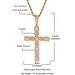 Hip Hop Circle Zircon Cross Pendant Street Dance Rap DJ Singer Accessories_ipsvogv.com