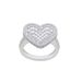 Women's Jewelry Heart Shaped Zircon Ring Fashion Trend Inlaid Zircon Ladies Ring Jewelry_ipsvogv.com