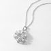 new Crystal Snowflake Design Necklace Pendant Female S925 Silver Full Inlaid Shining White Diamond Pendant Fashionable Light Luxury_ipsvogv.com