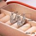 Cao Shi With Hollow Weaving Pattern And Women's Through Flower Metal Circle Earrings_ipsvogv.com