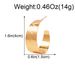 Unisex Temperament Golden Atmospheric Personality Earrings Fashion Simple Earrings Earrings For Women_ipsvogv.com