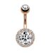 Women's Jewelry Zircon Belly Button Ring Belly Button Nail Belly Button Buckle_ipsvogv.com