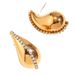 Gold-Plated Copper Luxurious Zircon Chain Hollow Chubby Water Drop Simple Light Luxury Stud Earrings_ipsvogv.com