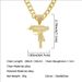 Exaggerated and cool personality, full diamond gun necklace, trendy man street Cuban chain, punk accessory pendant_ipsvogv.com