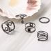 Creative Black Minimalist Multi-layer Spring 5-piece Set With Diamond Ring Accessories_ipsvogv.com