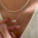 Ribbon Bow Necklace For Women High-End 2024 New Light Luxury Niche Summer Dress Collarbone Chain Accessory_ipsvogv.com
