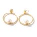 Niche Natural Pearl Earrings Temperament Geometric Hollow Earrings Texture High End Earrings Network_ipsvogv.com