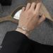 Titanium Clasp Round Polished Encrypted Stainless Steel Cuban Chain Bold Versatile Men's Jewelry Bracelet_ipsvogv.com