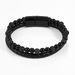 I style men's genuine leather braided bracelet natural volcanic stone alloy men's bracelet cowhide beaded bracelet_ipsvogv.com