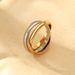 Real Gold Stainless Steel Three Color Winding Ring, Simple, Fashionable, High-end, Daily Personalized Women's Ring_ipsvogv.com