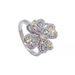 Rotating Clover Female Instagram Style Love Set Diamond Gold Light Luxury Handicraft Open Ring_ipsvogv.com