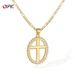 Women's Jewelry Simple And Fashionable Copper Necklace Female Personality Retro Hollow Full Diamond Cross Clavicle Chain_ipsvogv.com